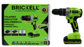 TALADRO 2 BATERIAS PERCUTOR INALAMBRICO 20V 55NM BRUSHLESS BRICKELL