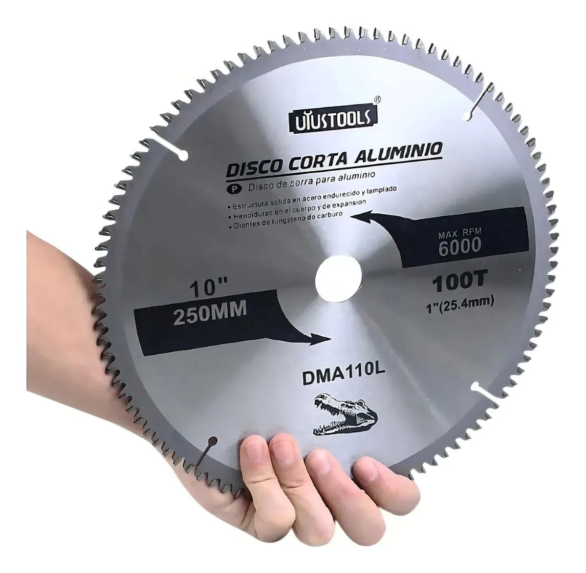 DMA110L	DISCO CORTA ALUMINIO 250 X 100T UYUSTOOLS