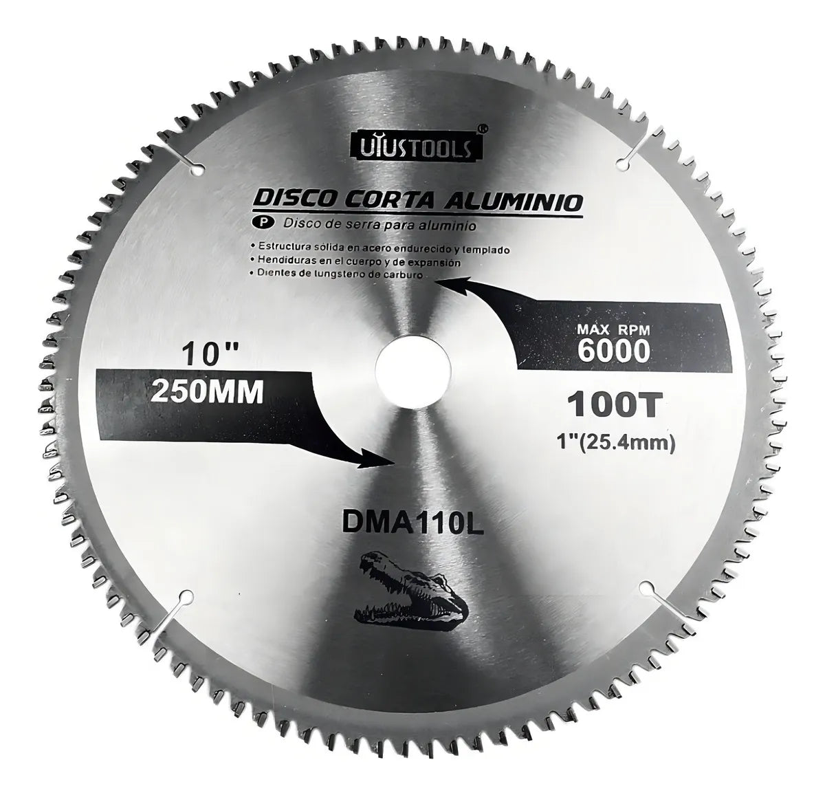 DMA110L	DISCO CORTA ALUMINIO 250 X 100T UYUSTOOLS