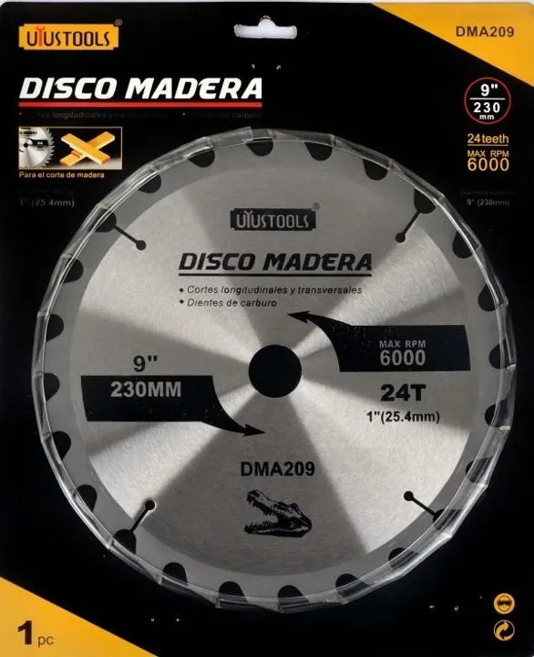 DMA209	DISCO MADERA 230  9 X 24T