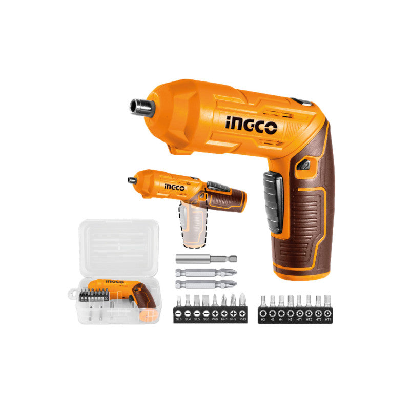 ATORNILLADOR INALÁMBRICO  4V + SET 19 PIEZAS CSDLI0442