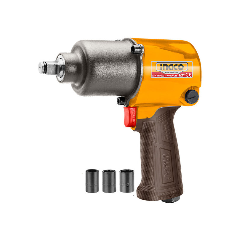 PISTOLA DE IMPACTO 1/2” 610 Nm + 3 COPAS AIW12562