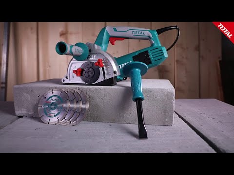 ACANALADORA DE CONCRETO 5 INDUSTRIAL 1500 W DE 2 O 4 DISCOS TOTAL (UTWLC1256)z DE 2 O 4 DISCOS TOTAL (UTWLC1256)