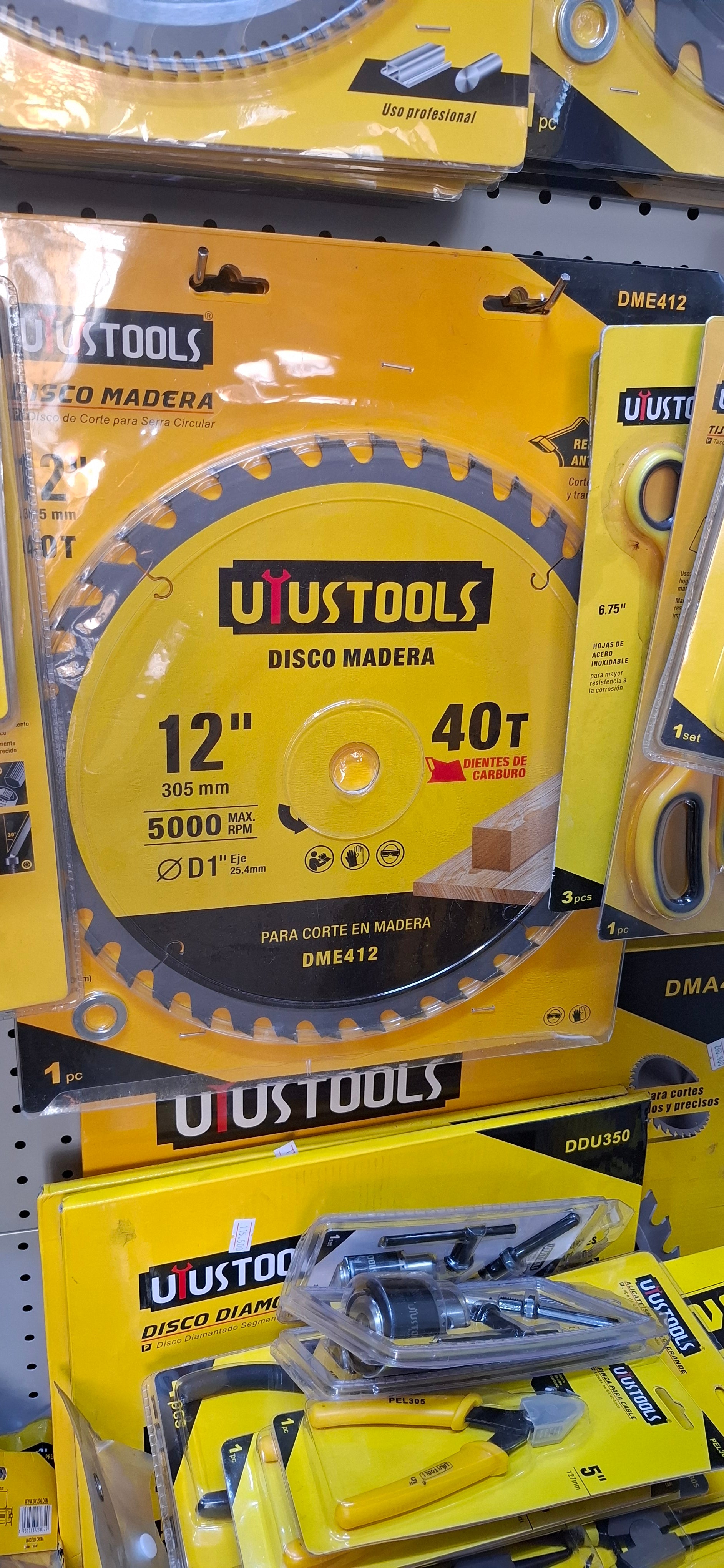 DME412	DISCO MADERA IMPACTO 12"X 40T UYUSTOOLS