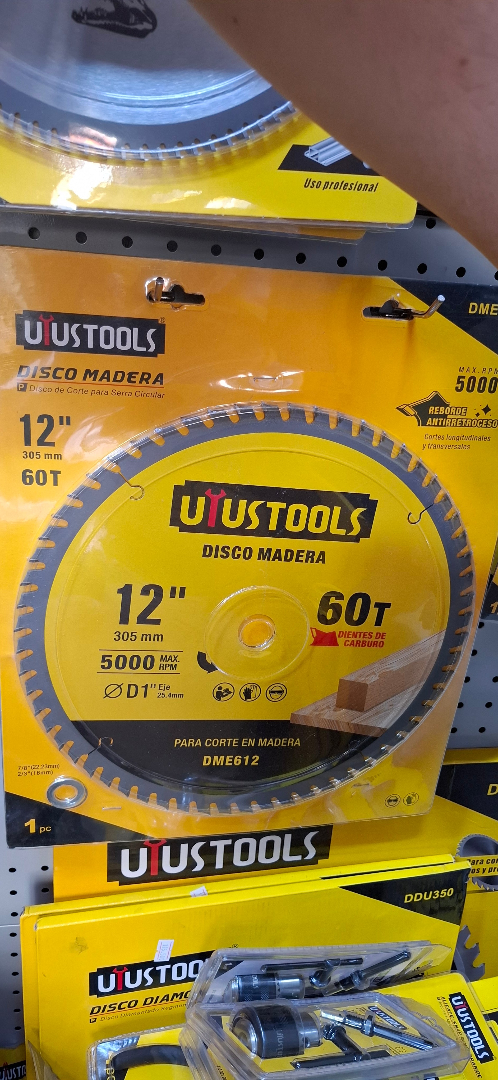 DME612	DISCO MADERA 12 X 60T  IMPACTO UYUSTOOLS