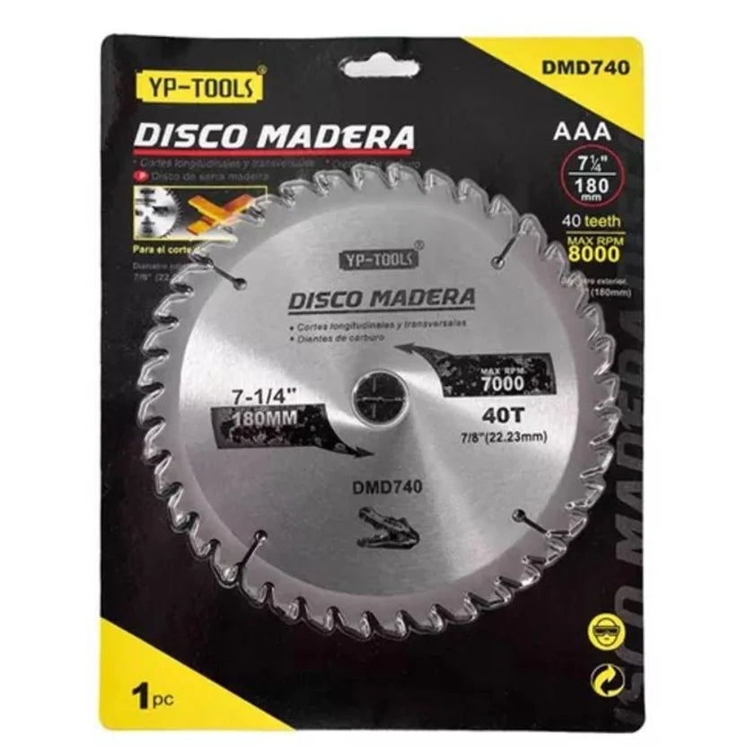 DMD740	DISCO MADERA 7 1/4 X 40T UYUSTOOLS