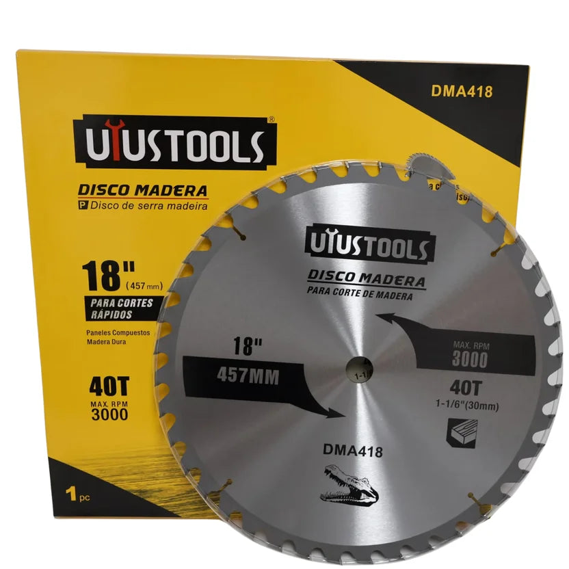 DMA418	DISCO MADERA 18" X 40T UYUSTOOLS