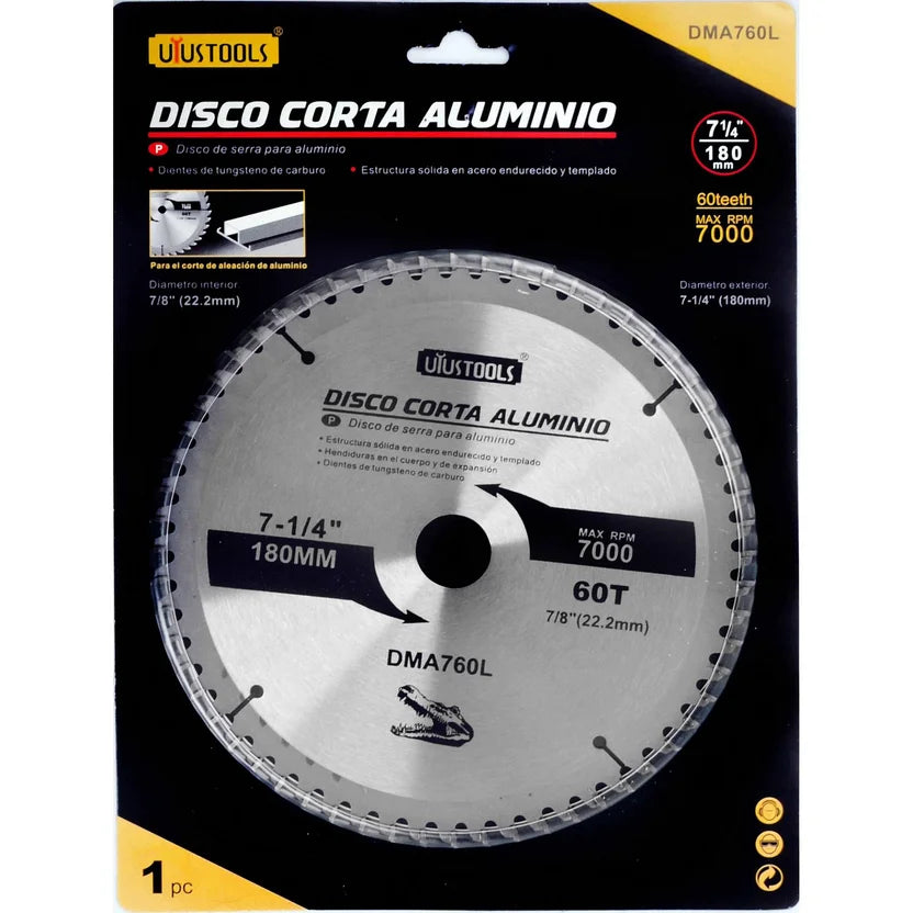 DMA760L DISCO ALUMINIO 7 X 60T   UYUSTOOLS